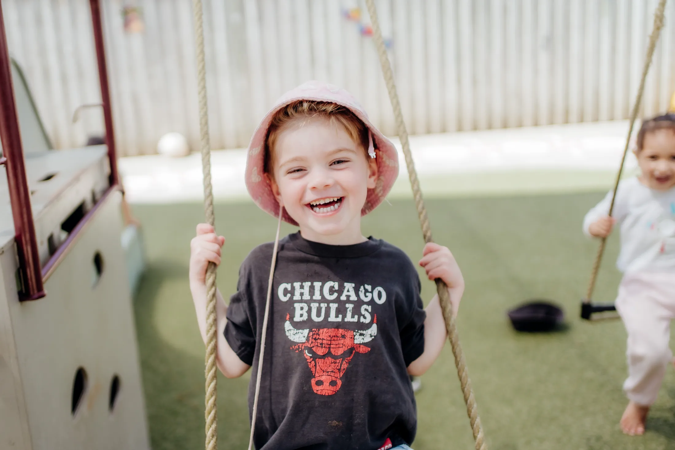 A happy child at Tiny Legends