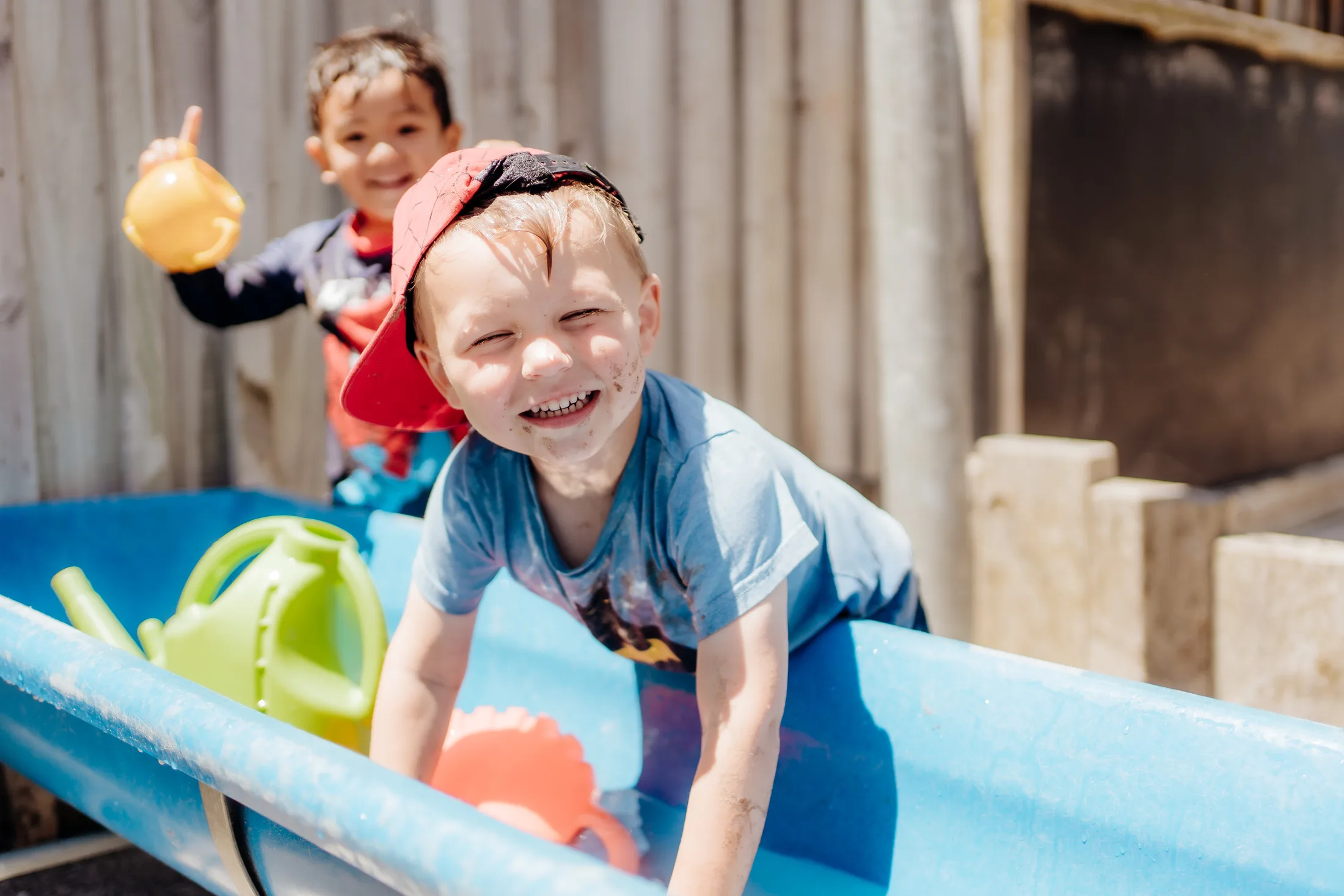 Children enjoying water play
