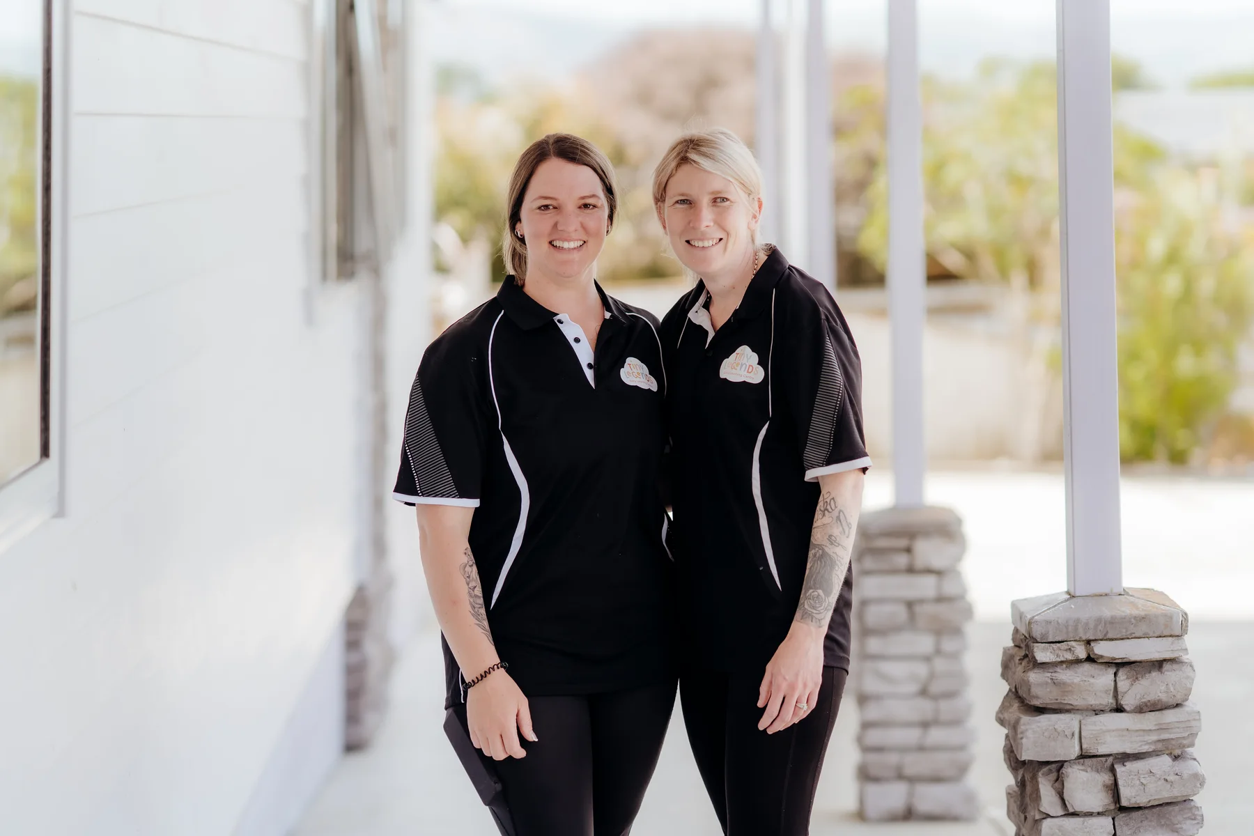 Cerys and Kelsey, the leadership team at Tiny Legends